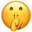 shush emoji twitter